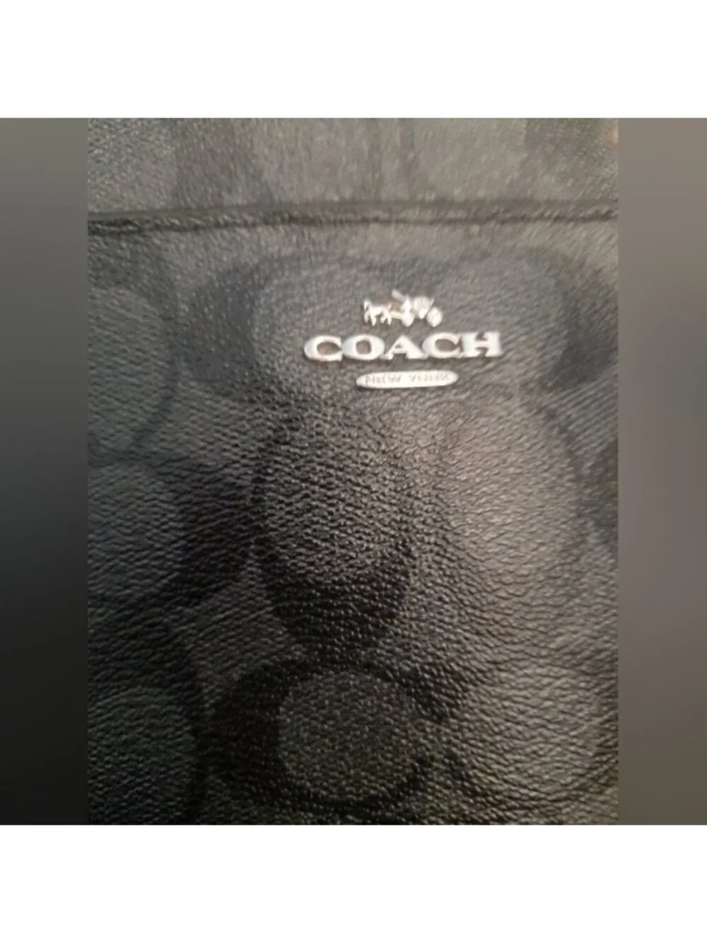 *Read Description* Coach Signature POP Leather Canvas Clutch Bag